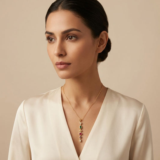 Multicolor Premium Anti Tarnish Necklace For Women