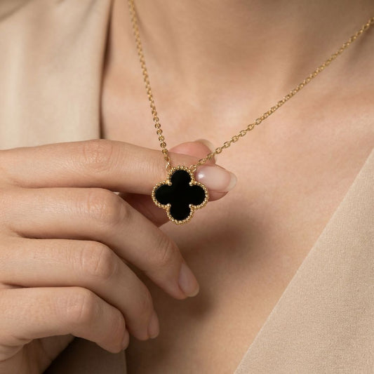 Golden Premium Clover Anti Tarnish Bracelet For Women