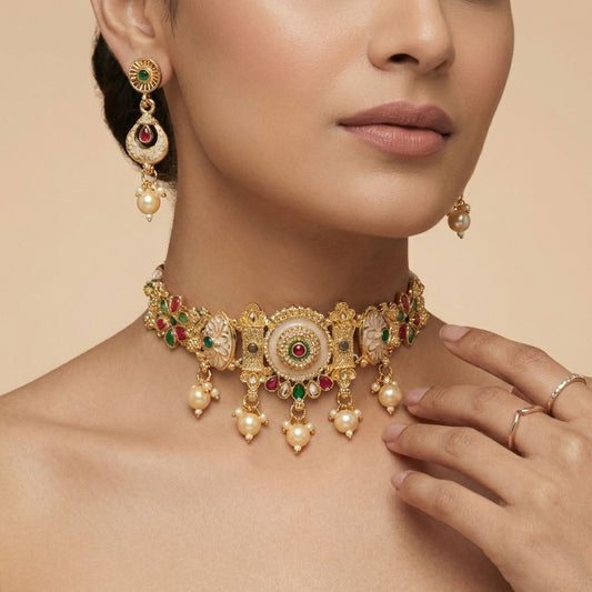 Multicolor Premium Alloy Necklace For Women
