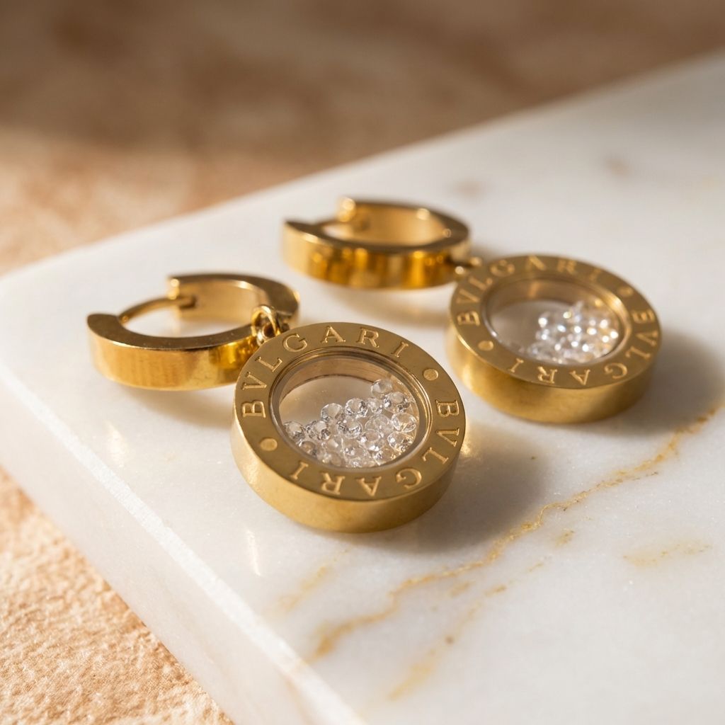 Golden Premium Anti Tarnish Earrings For Women