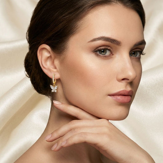 Golden Premium Anti Tarnish Earrings For Women
