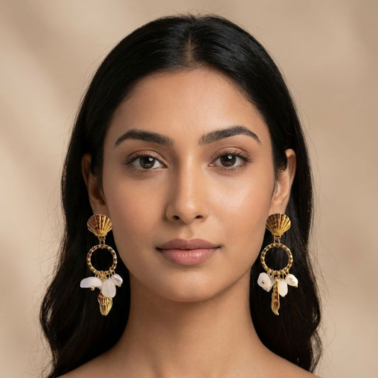 Golden Premium Anti Tarnish Earrings For Women