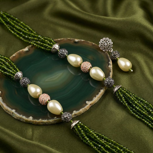 Mehendi Premium Pearls Necklace For Women