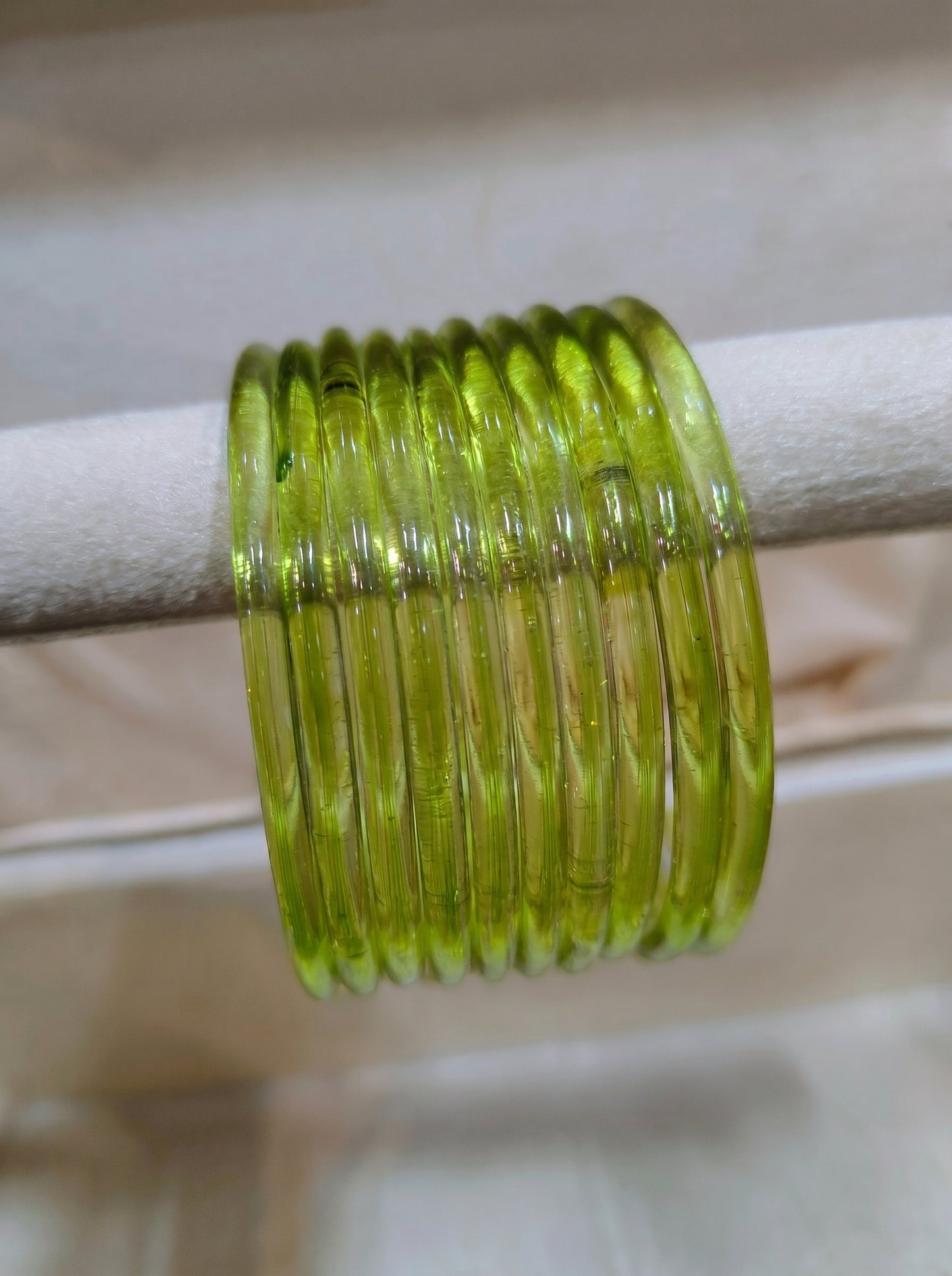 Pista Jelly Glass Bangles Set of 8