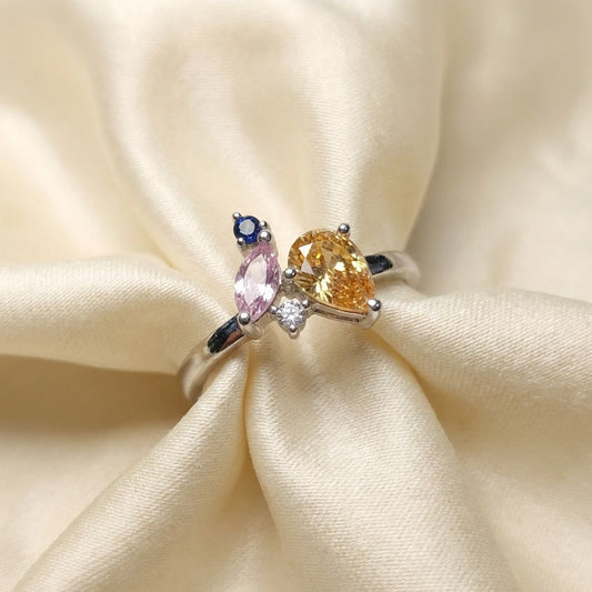 Korean Silver Premium Stone Ring For Women