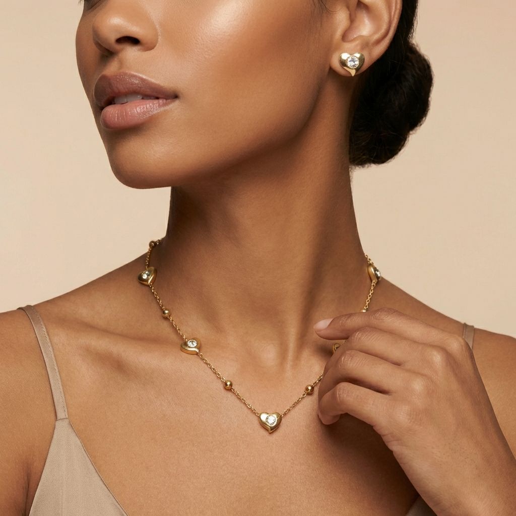 Little Hearts Premium Anti Tarnish Necklace For Women