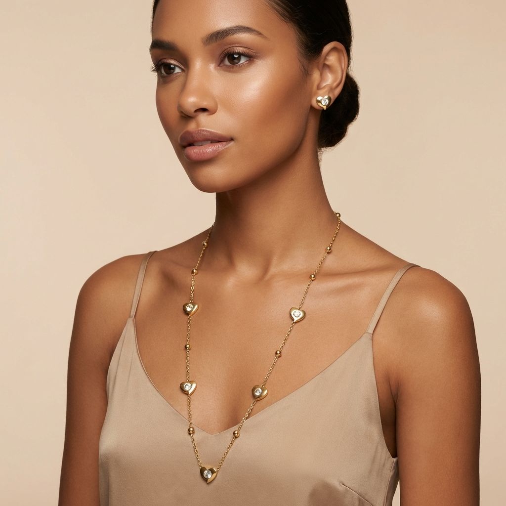 Little Hearts Premium Anti Tarnish Necklace For Women
