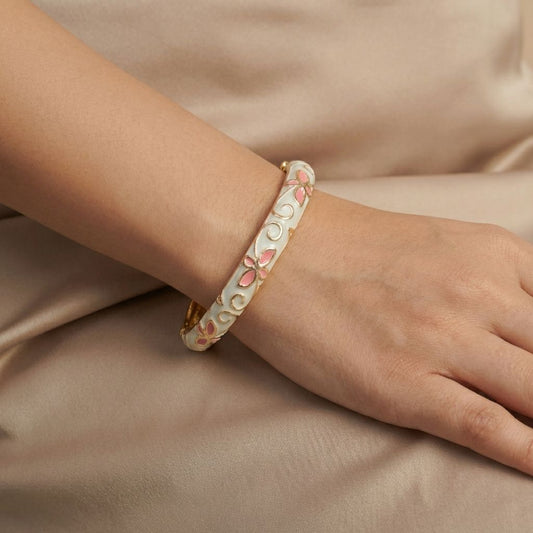 PREMIUM MENAKARI DESIGN DREAMY BLUE ENAMEL BANGLE ANTI TARNISH