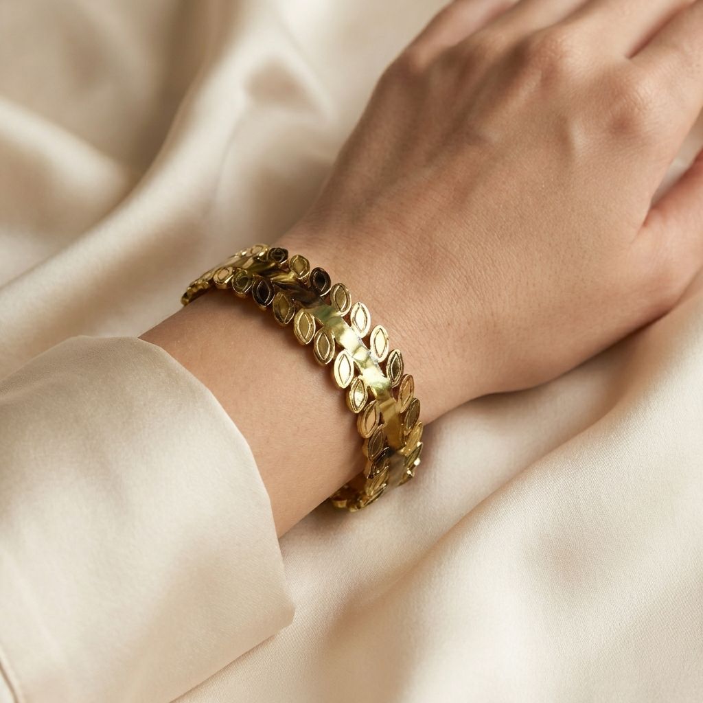 Golden Premium Anti Tarnish Bracelet For Women