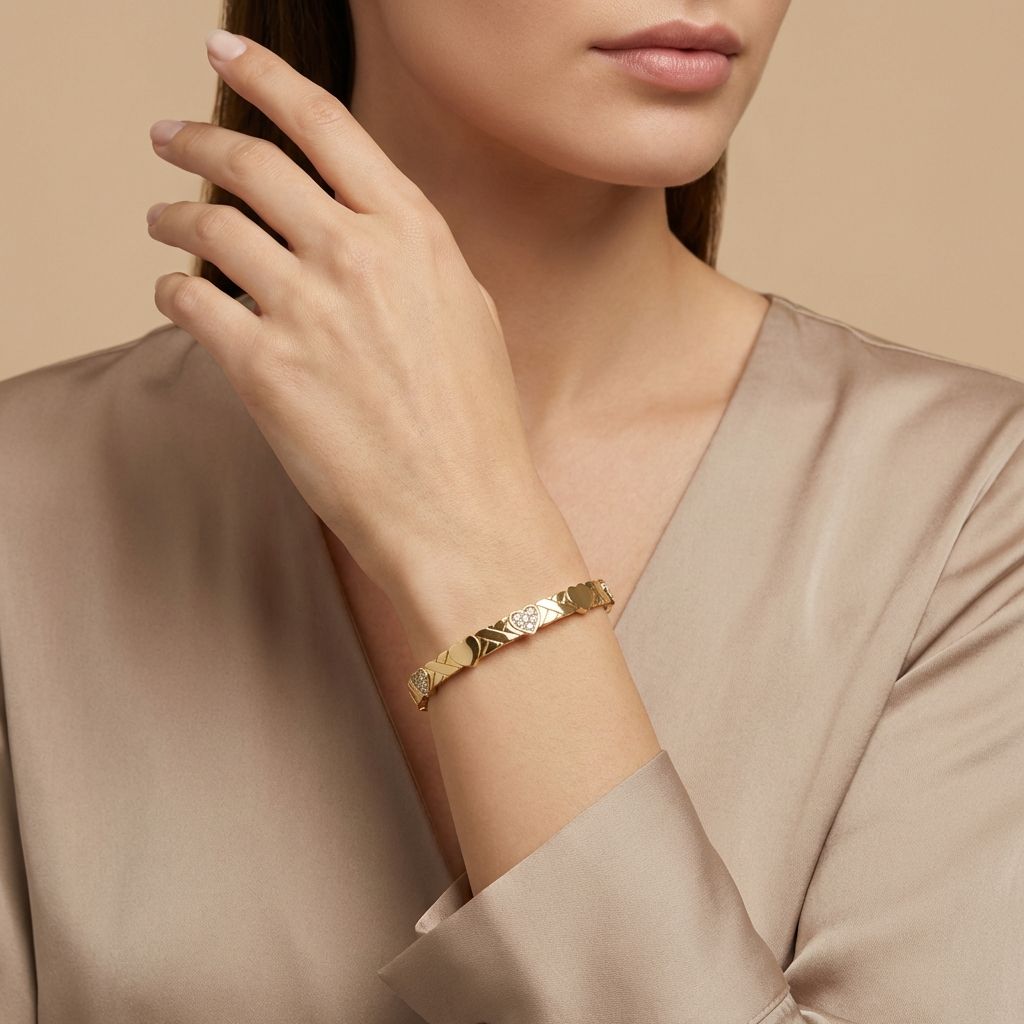 Golden Premium Anti Tarnish Bracelet For Women
