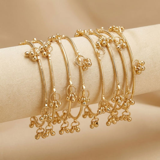KASHMIRI TRENDY PREMIUM GHUNGROO BANGLES SET OF 8