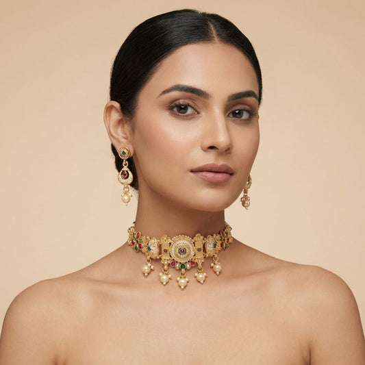 Multicolor Premium Alloy Necklace For Women