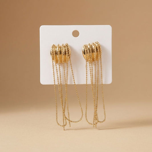 Golden Premium Anti Tarnish Earrings For Women