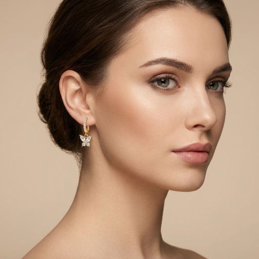 Golden Premium Anti Tarnish Earrings For Women