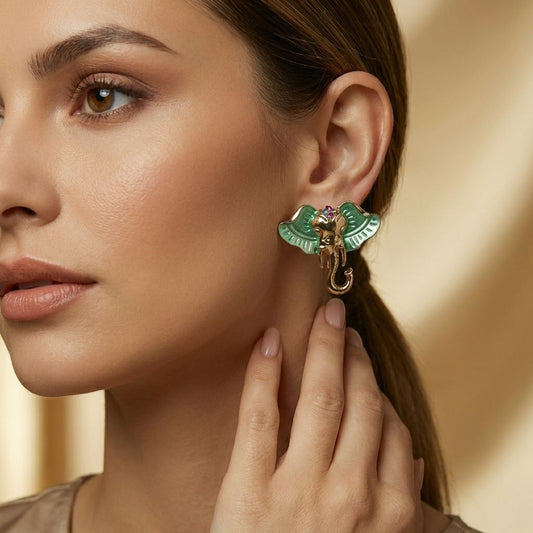 Mint Green Premium Anti Tarnish Earrings For Women