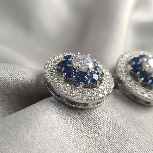 Blue Premium AD Earrings For Women