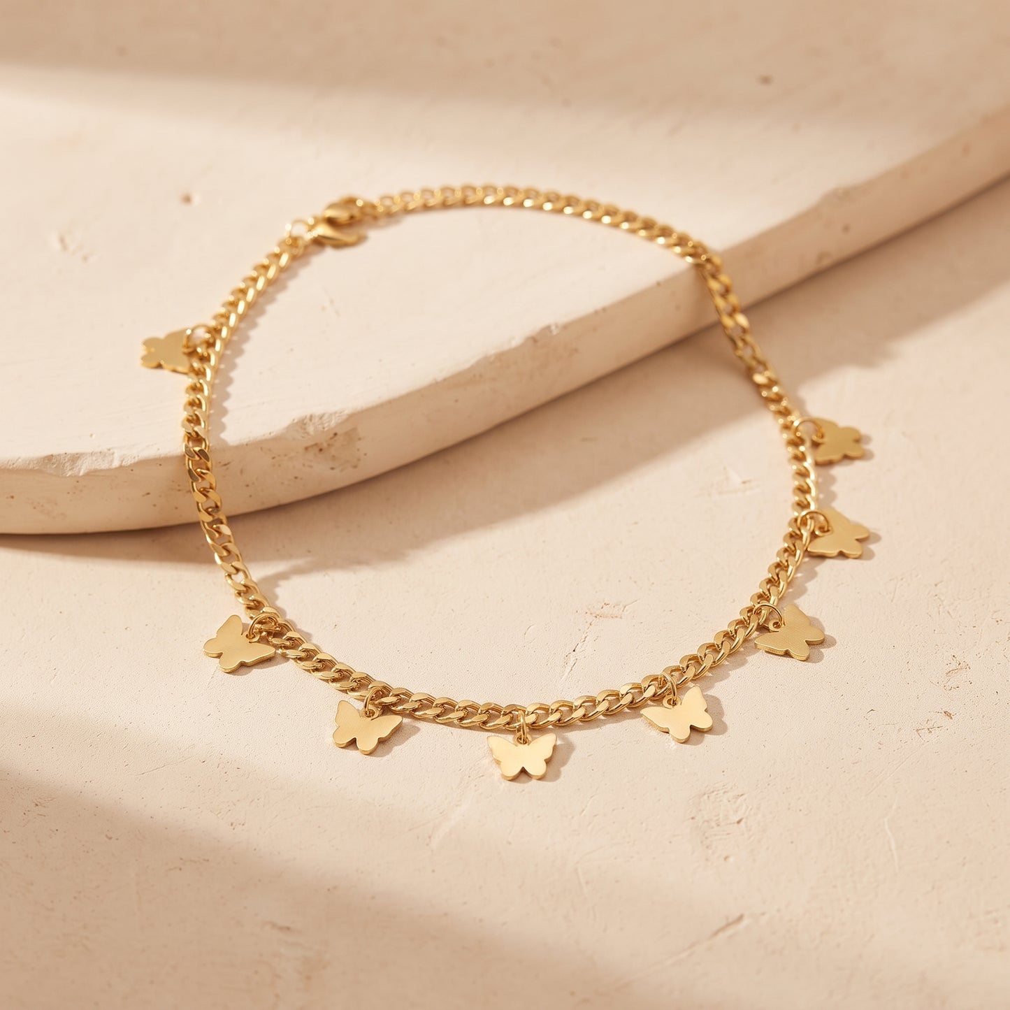 Golden Premium Anklet For Women
