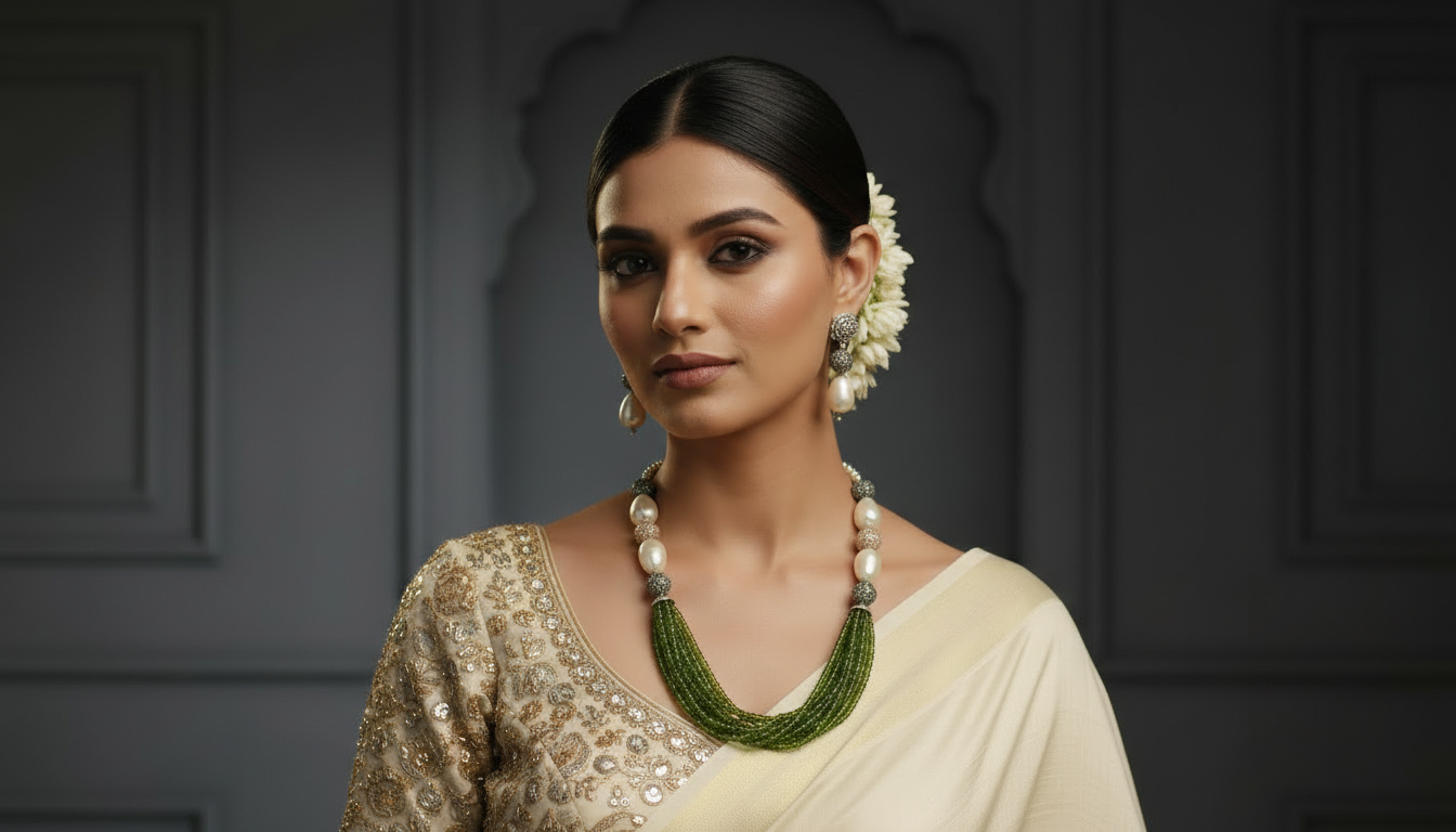 Mehendi Premium Pearls Necklace For Women