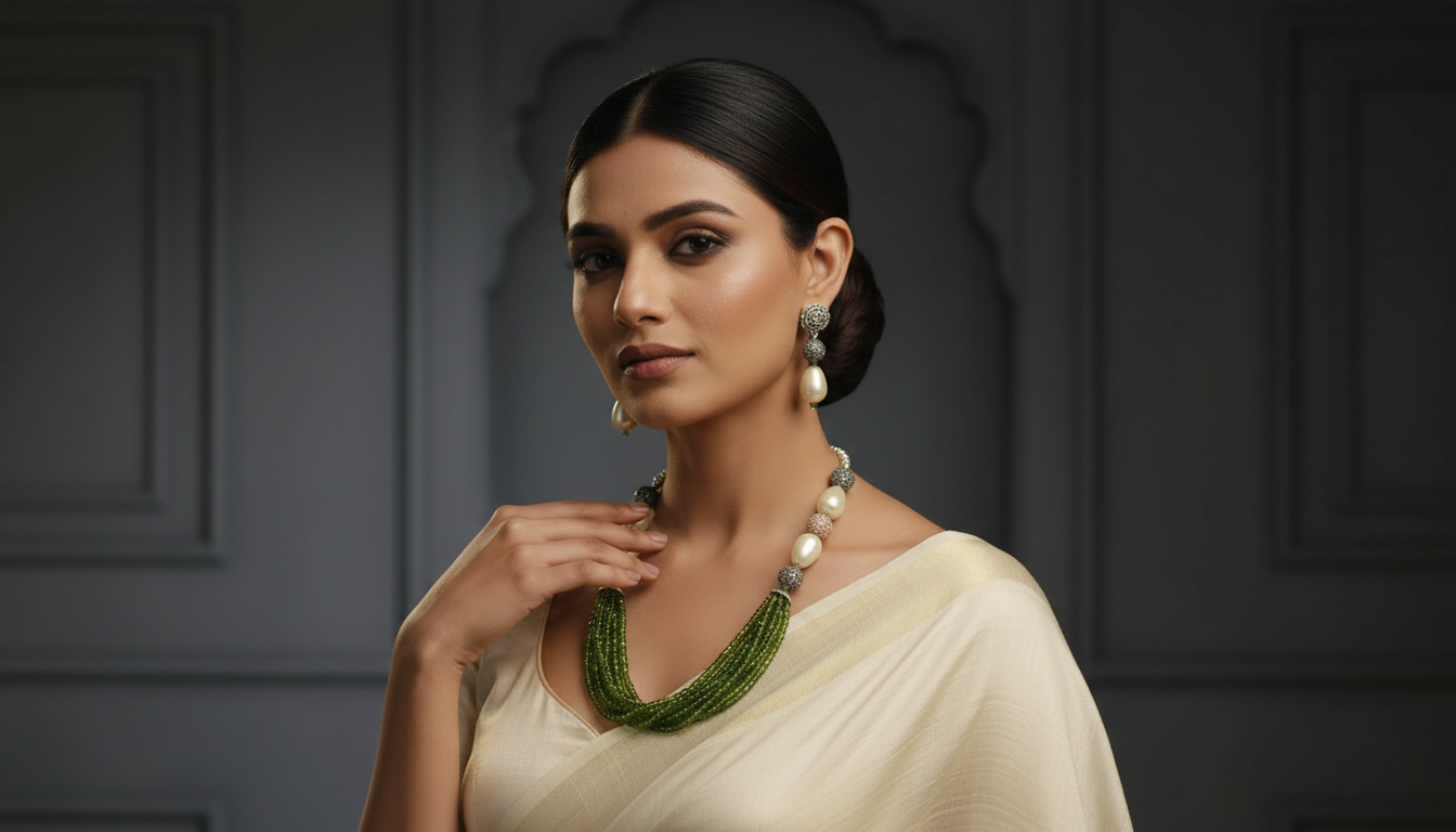 Mehendi Premium Pearls Necklace For Women