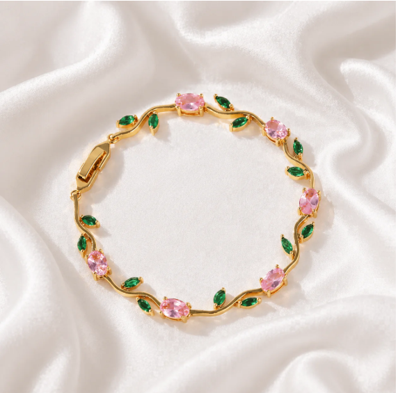 Premium Anti Tarnish Tulip Bracelet