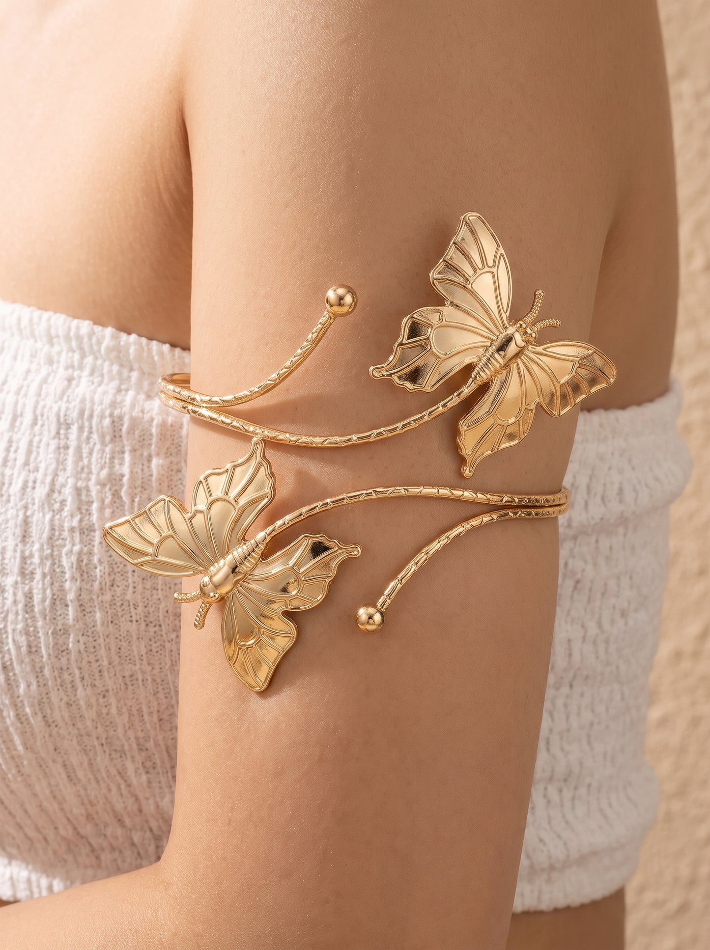 Golden Premium Arm Cuff For Women