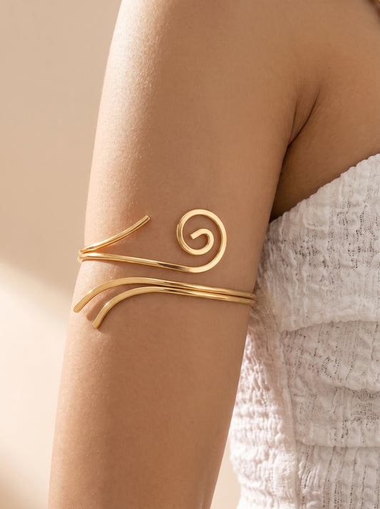 Golden Premium Arm Cuff For Women