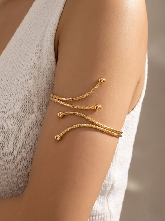 Golden Premium Arm Cuff For Women