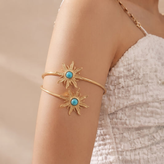 Golden Premium Arm Cuff For Women